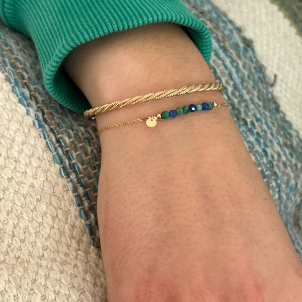 bracelets-or-pierres-vert