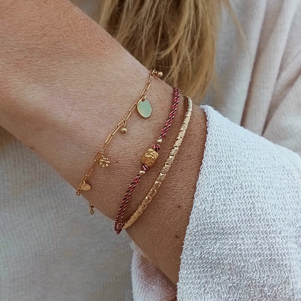 bracelet-cordons-couleurs-or